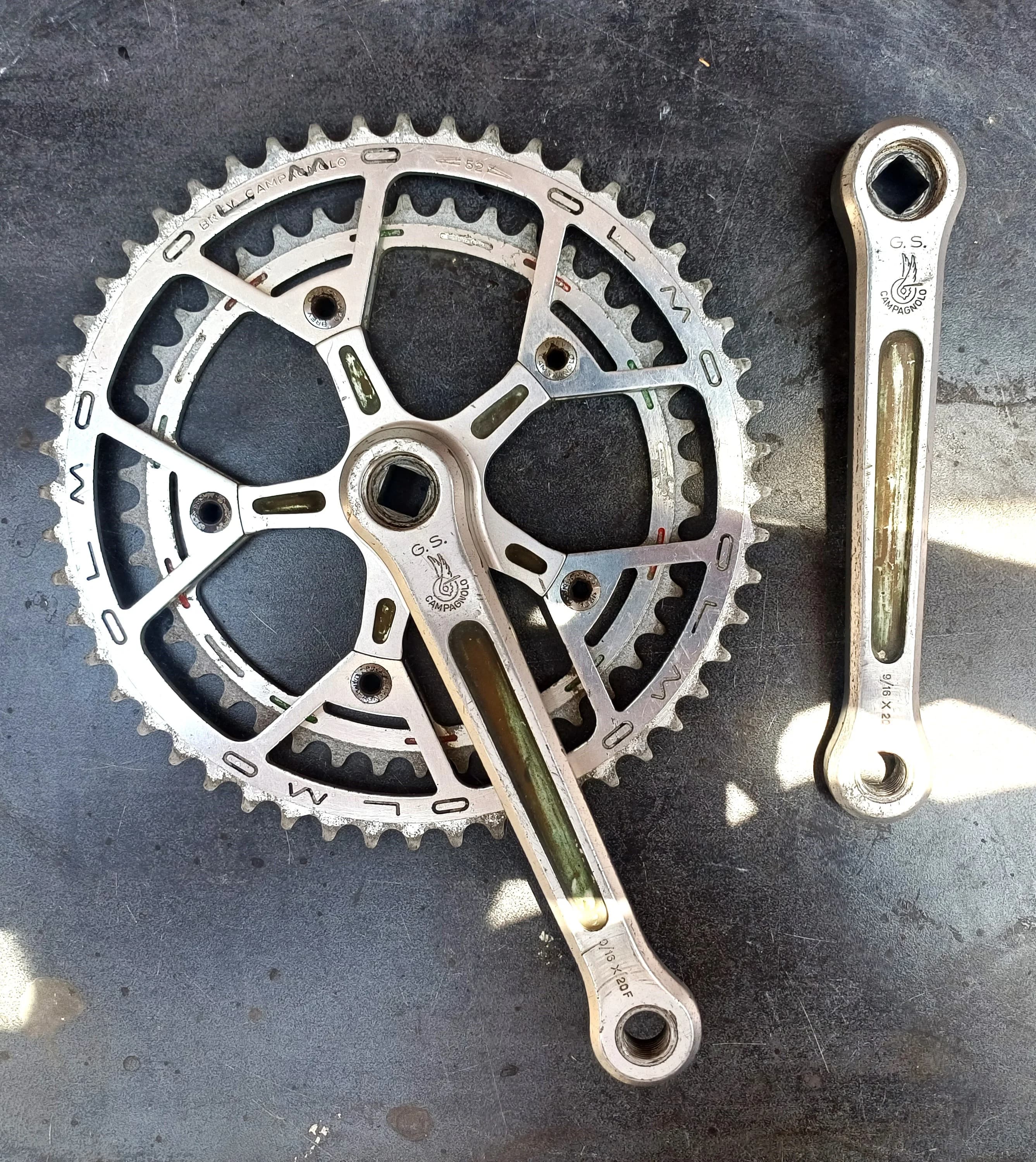Juego de bielas Campagnolo Gran Sport 52/42